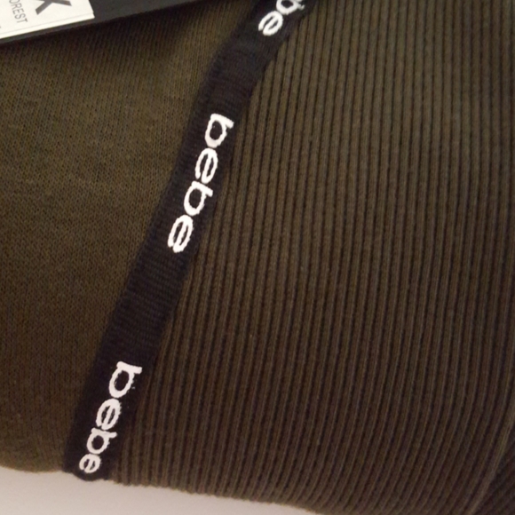 bebe Oversized Tape Ribbed Mini Logo Hoodi… - Picture 14 of 16